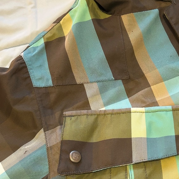 Burton Men’s GMP Traction Snowboard Jacket Plaid Size Medium - Picture 14 of 17